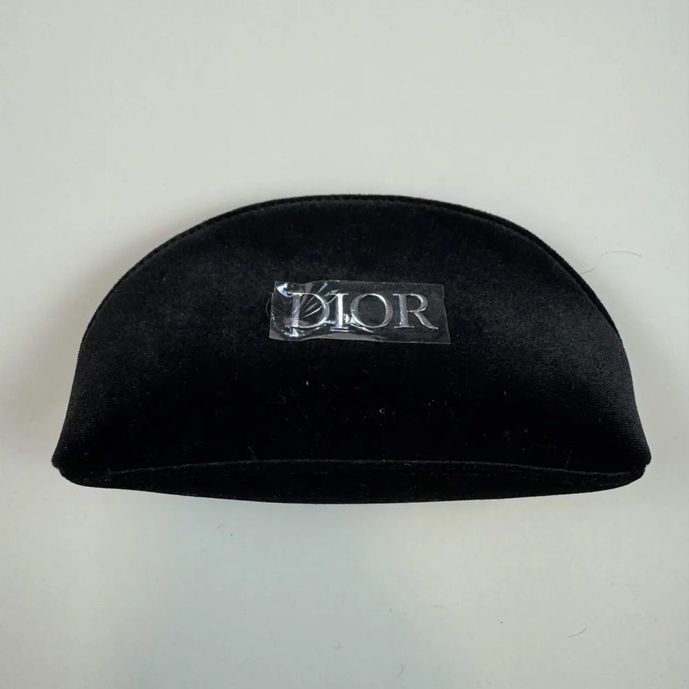 Dior Black Velvet Makeup Bag